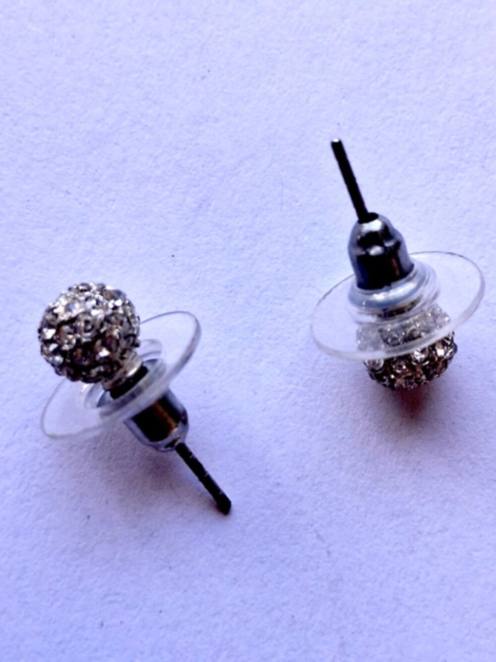 EARRINGS small round glass  ear adornments, ear jewelry, eardrops
